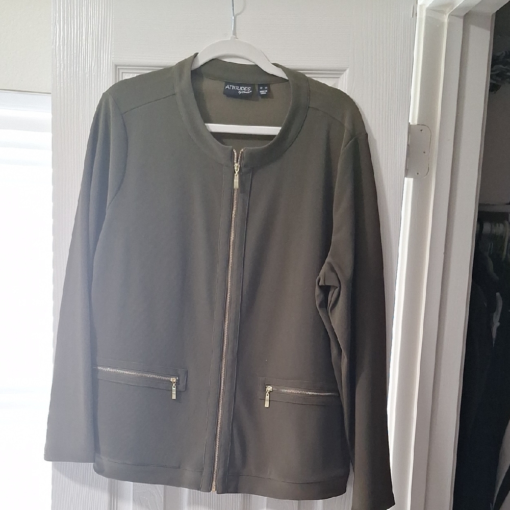 Athleta Olive Green 2 Pc Pant Suit